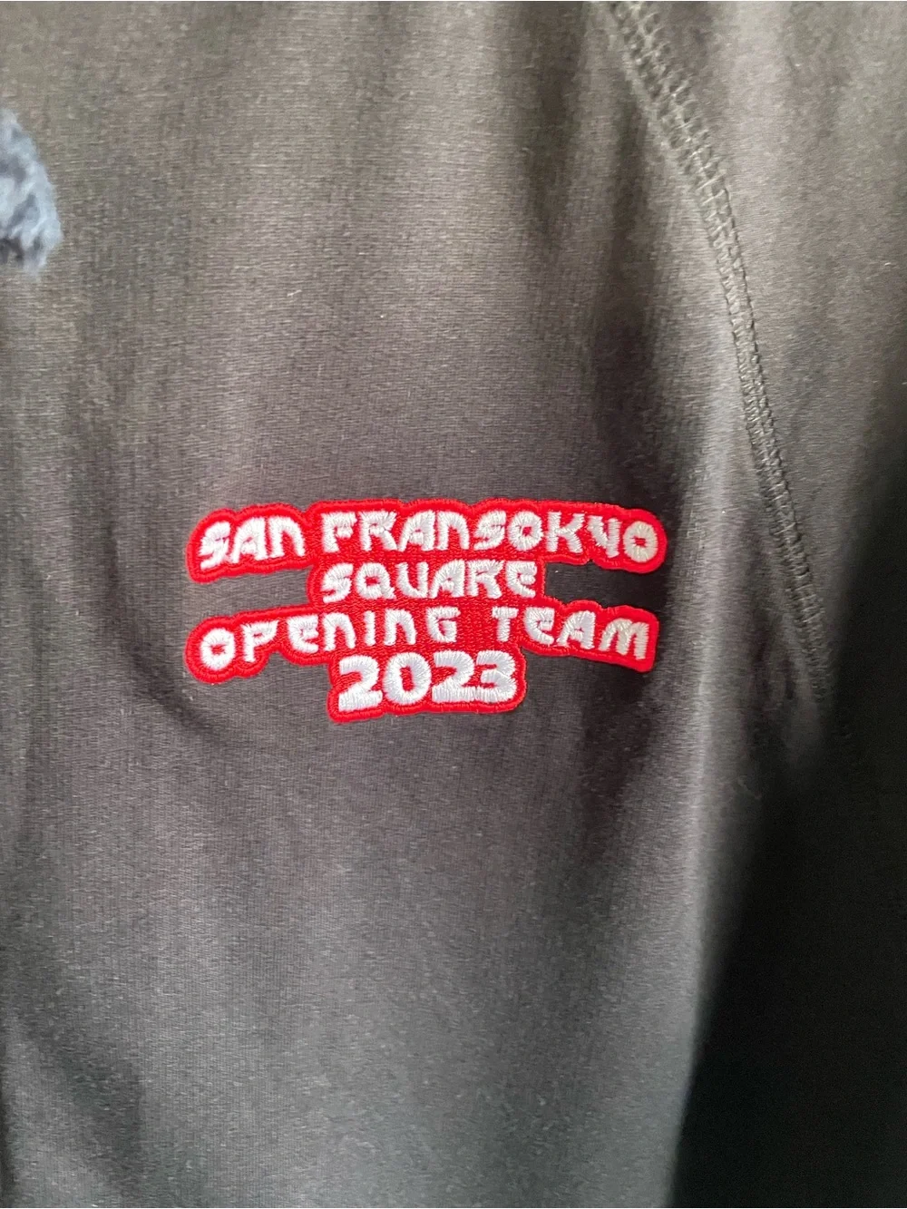Exclusive San Fransokyo Opening Team 2023 black full-zip hoodie